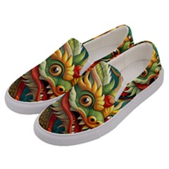 Chinese New Year ¨c Year Of The Dragon Men s Canvas Slip Ons