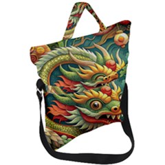 Chinese New Year ¨c Year Of The Dragon Fold Over Handle Tote Bag