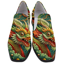 Chinese New Year ¨c Year Of The Dragon Women Slip On Heel Loafers