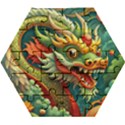 Chinese New Year – Year of the Dragon Wooden Puzzle Hexagon View1