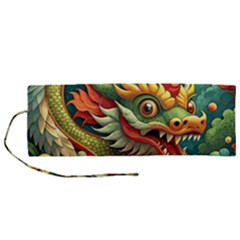 Chinese New Year ¨c Year Of The Dragon Roll Up Canvas Pencil Holder (m) by Valentinaart