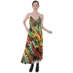 Chinese New Year ¨c Year Of The Dragon Tie Back Maxi Dress