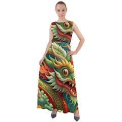 Chinese New Year ¨c Year Of The Dragon Chiffon Mesh Boho Maxi Dress