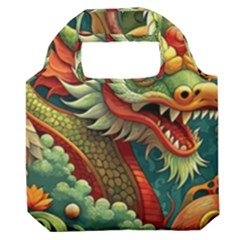 Chinese New Year ¨c Year Of The Dragon Premium Foldable Grocery Recycle Bag