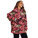 Pink Roses Flowers Love Nature Women s Ski and Snowboard Jacket View2