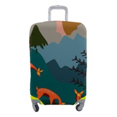 Roe Deer Animal Boho Bohemian Nature Luggage Cover (small) by Grandong