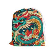 Chinese New Year ¨c Year Of The Dragon Drawstring Pouch (xl)