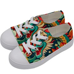 Chinese New Year ¨c Year Of The Dragon Kids  Low Top Canvas Sneakers