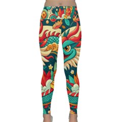 Chinese New Year ¨c Year Of The Dragon Lightweight Velour Classic Yoga Leggings