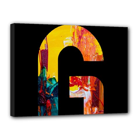 Abstract, Dark Background, Black, Typography,g Canvas 16  X 12  (stretched)