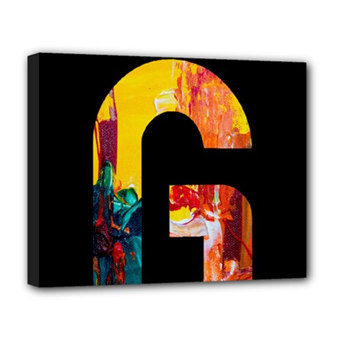 Abstract, Dark Background, Black, Typography,g Deluxe Canvas 20  x 16  (Stretched)