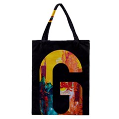 Abstract, Dark Background, Black, Typography,g Classic Tote Bag