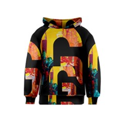 Abstract, Dark Background, Black, Typography,g Kids  Pullover Hoodie