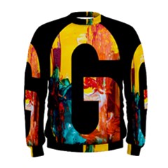 Abstract, Dark Background, Black, Typography,g Men s Sweatshirt