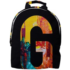 Abstract, Dark Background, Black, Typography,g Mini Full Print Backpack