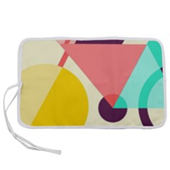 Bicycle, Geometric Figures, Art, Pen Storage Case (m) by nateshop