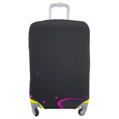 Butterflies, Abstract Design, Pink Black Luggage Cover (medium) by nateshop