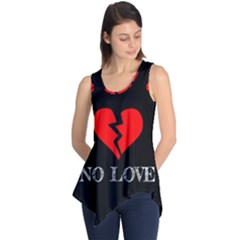 No Love, Broken, Emotional, Heart, Hope Sleeveless Tunic