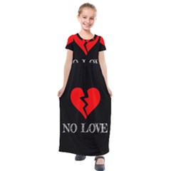 No Love, Broken, Emotional, Heart, Hope Kids  Short Sleeve Maxi Dress by nateshop