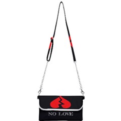 No Love, Broken, Emotional, Heart, Hope Mini Crossbody Handbag by nateshop