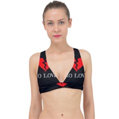 No Love, Broken, Emotional, Heart, Hope Classic Banded Bikini Top