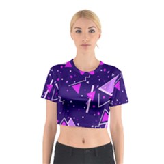 Triangles, Triangle, Colorful Cotton Crop Top by nateshop