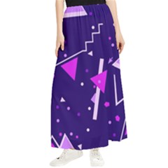 Triangles, Triangle, Colorful Maxi Chiffon Skirt by nateshop