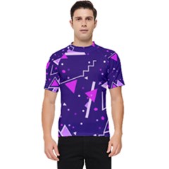 Triangles, Triangle, Colorful Men s Short Sleeve Rash Guard by nateshop