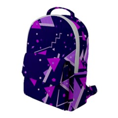 Triangles, Triangle, Colorful Flap Pocket Backpack (large)