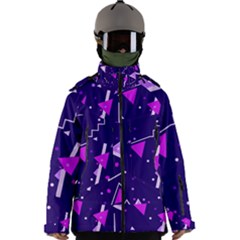 Triangles, Triangle, Colorful Men s Zip Ski And Snowboard Waterproof Breathable Jacket by nateshop