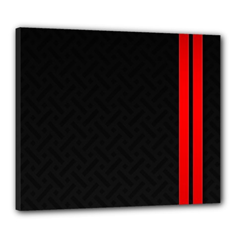 Abstract Black & Red, Backgrounds, Lines Canvas 24  X 20  (stretched)