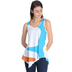 Warp Lines Colorful Multicolor Sleeveless Tunic