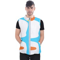 Warp Lines Colorful Multicolor Men s Puffer Vest