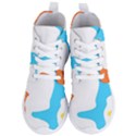 Warp Lines Colorful Multicolor Women s Lightweight High Top Sneakers View1