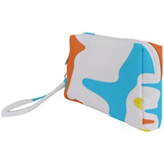 Warp Lines Colorful Multicolor Wristlet Pouch Bag (small)