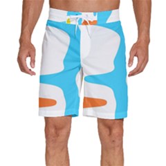 Warp Lines Colorful Multicolor Men s Beach Shorts