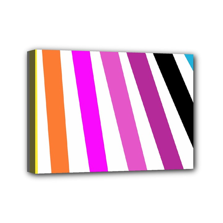 Colorful Multicolor Colorpop Flare Mini Canvas 7  x 5  (Stretched)