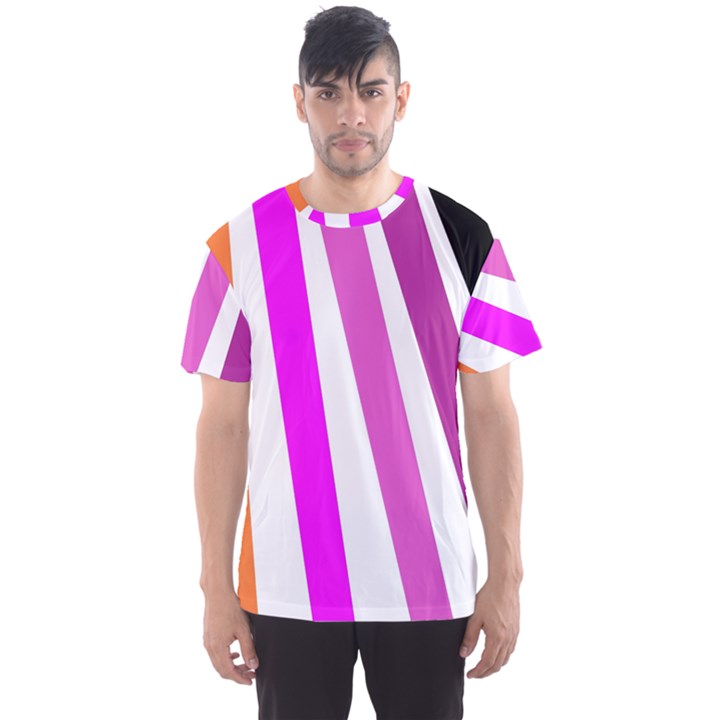 Colorful Multicolor Colorpop Flare Men s Sport Mesh T-Shirt