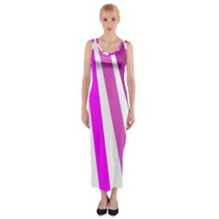 Colorful Multicolor Colorpop Flare Fitted Maxi Dress