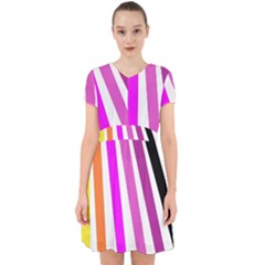 Colorful Multicolor Colorpop Flare Adorable In Chiffon Dress