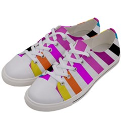 Colorful Multicolor Colorpop Flare Men s Low Top Canvas Sneakers