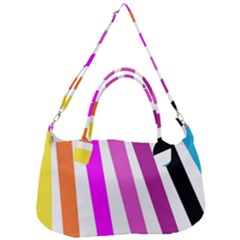 Colorful Multicolor Colorpop Flare Removable Strap Handbag