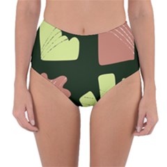 Elements Scribbles Wiggly Line Reversible High-waist Bikini Bottoms by Cemarart