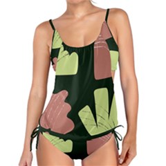 Elements Scribbles Wiggly Line Tankini Set by Cemarart