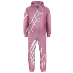 Elements Scribble Wiggly Lines Hooded Jumpsuit (men) by Cemarart