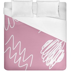 Elements Scribble Wiggly Lines Duvet Cover (king Size)