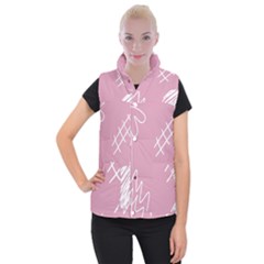 Elements Scribble Wiggly Lines Women s Button Up Vest