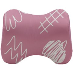 Elements Scribble Wiggly Lines Head Support Cushion