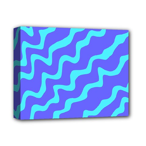 Purple Mint Turquoise Background Deluxe Canvas 14  X 11  (stretched)