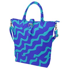 Purple Mint Turquoise Background Buckle Top Tote Bag